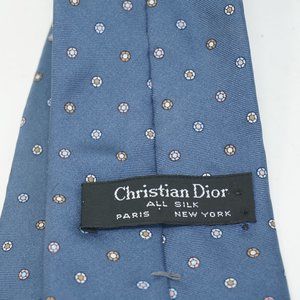 Vintage Christian Dior Paris Designer Silk Tie